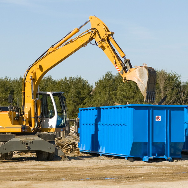 can i rent a residential dumpster for a construction project in White Hall Maryland